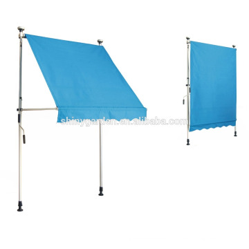 Toldo ajustable retráctil ajustable operado manualmente con altura ajustable, toldo de balcón